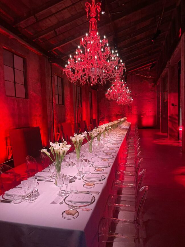 lampadari cena ferragamo noleggio lampadari cena evento